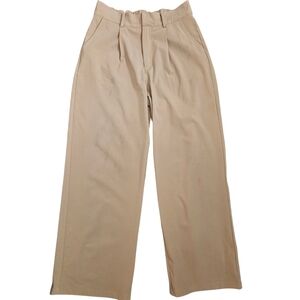 Lulus Tan Wide Leg Trouser Pants Size Medium